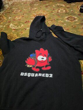 DSQUARED2 SWEATSHIRT black logo medium
